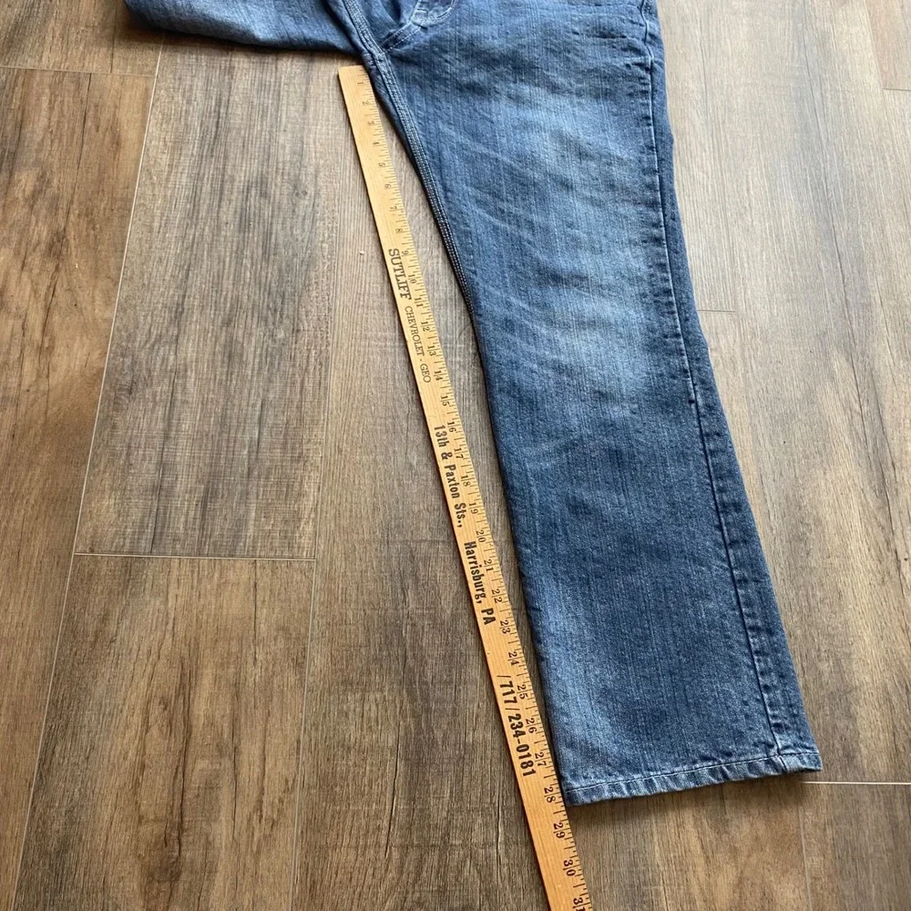 Vintage Fusai Jeans‎ Mens 36x30 Blue Dark Wash Cotton Straight Relaxed Fit Denim